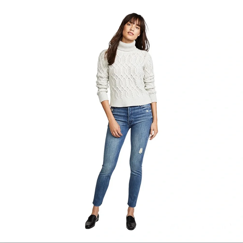 MOTHER Stunner Ankle Fray Jeans Size 25_2